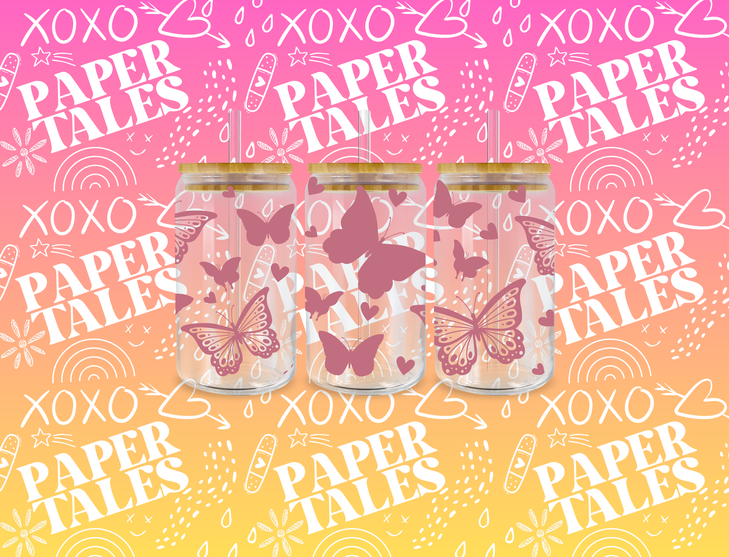 Pink butterflies