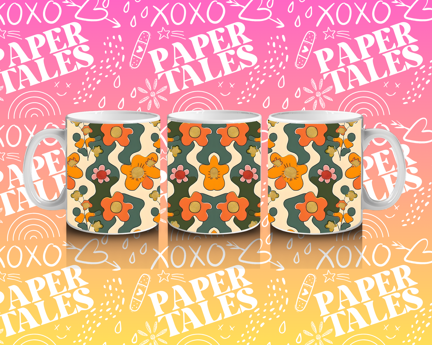 Groovy flower pattern