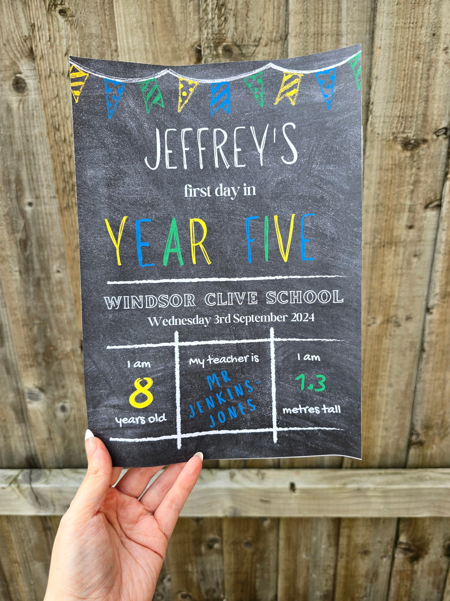 Back to school A4 print
