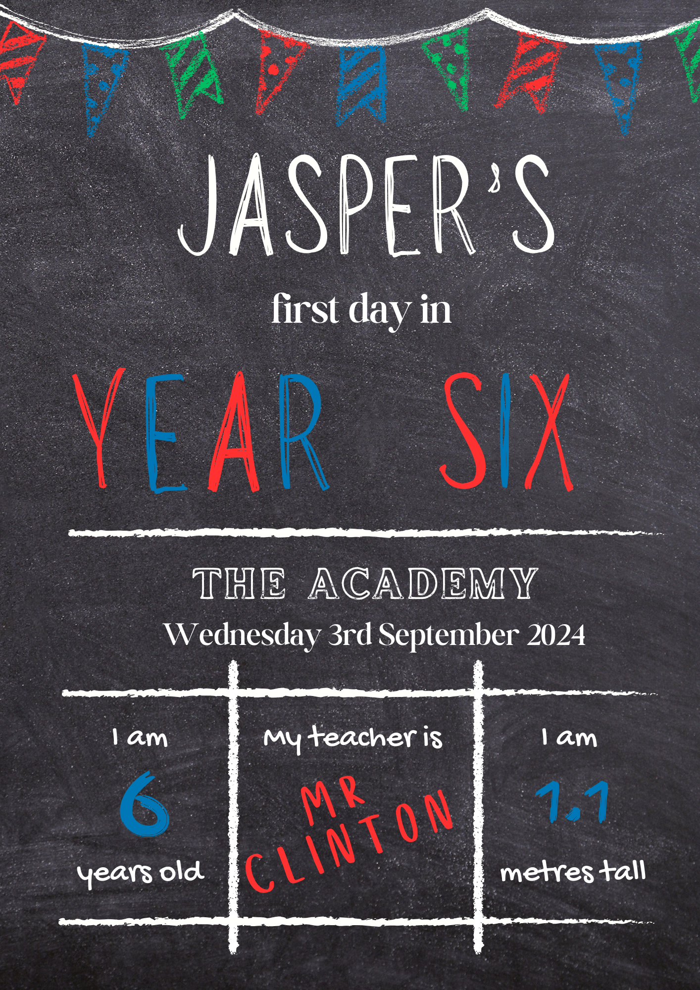 Back to school A4 print