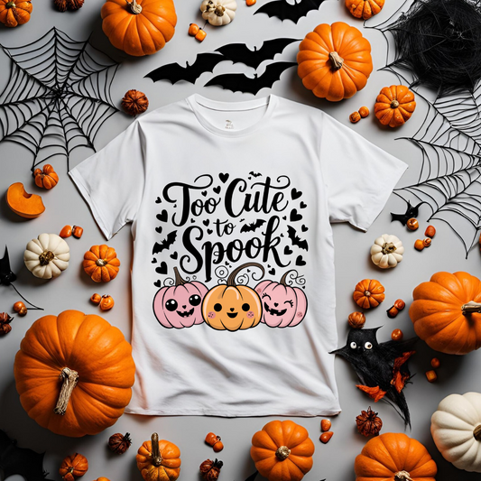 Too cute to spook (child t-shirt)